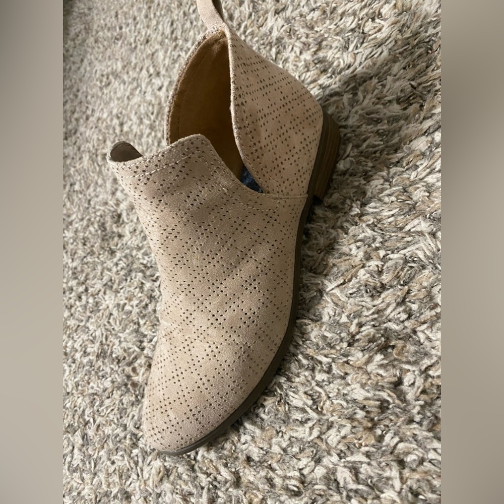 Tan booties